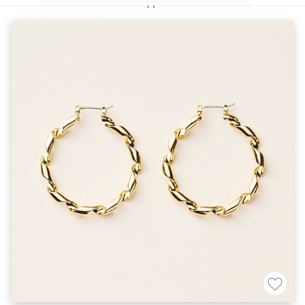 Kate Spade Target Gold Ribbon Hoop Earrings
